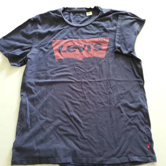 Vintage Single Stitch Levi's Mens Large Blue Short Sleeve T Shirt - Picture 2 of 6